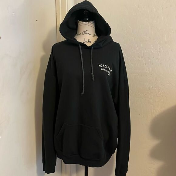 The Mayfair Group Black Mayfair Athletic Group Graphic Hoodie Sweatshirt - Picture 1 of 9